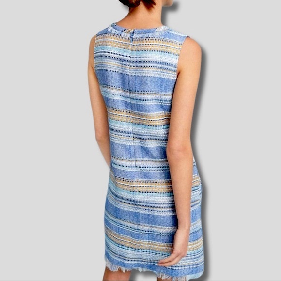 Anthropologie Akemi + Kin Boho Tweed Shift Dress Sz. 4 - Picture 9 of 15